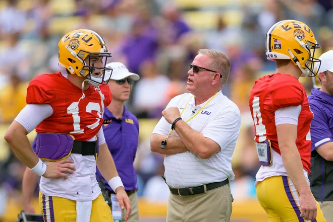Brian Kelly’s buyout is near $50M as LSU’s title hopes stall. With 6.5 years left on a $95M deal, can LSU afford to fire him if 2025 fails to deliver results?