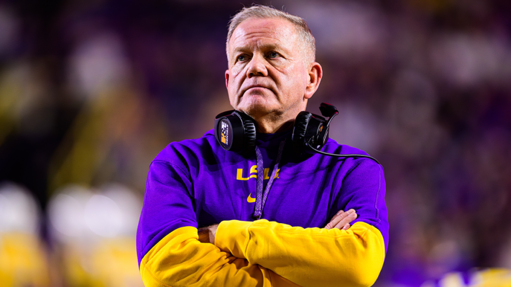 Brian Kelly’s buyout is near $50M as LSU’s title hopes stall. With 6.5 years left on a $95M deal, can LSU afford to fire him if 2025 fails to deliver results?