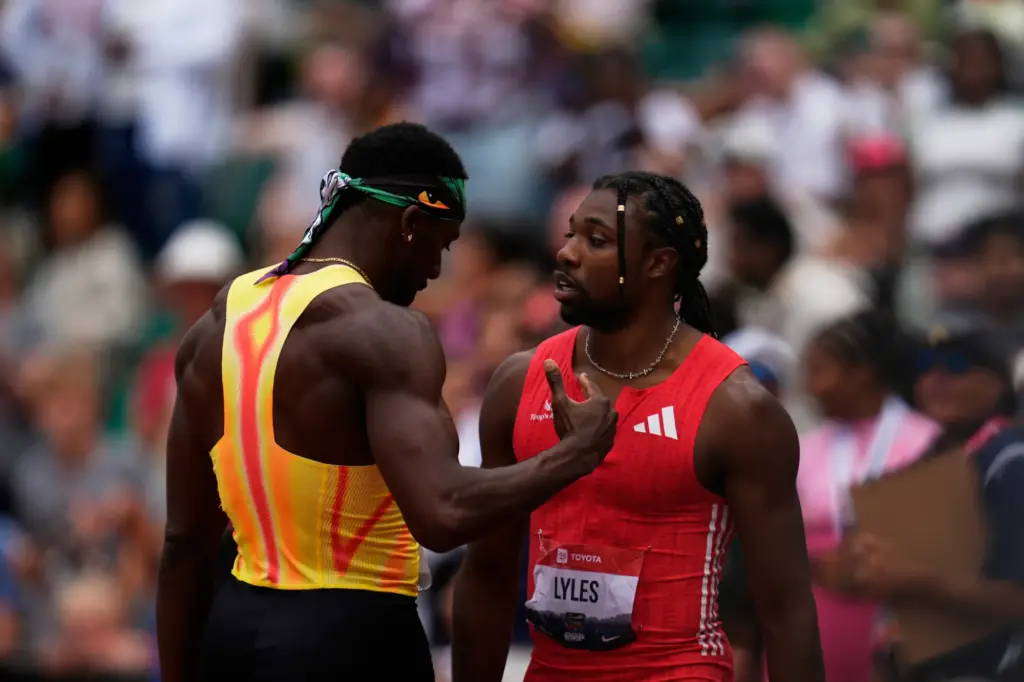 Noah Lyles and Kenny Bednarek