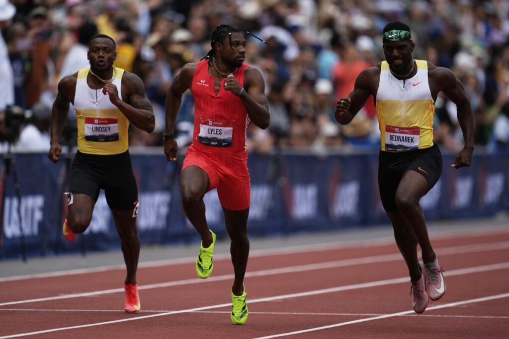 Noah Lyles and Kenny Bednarek
