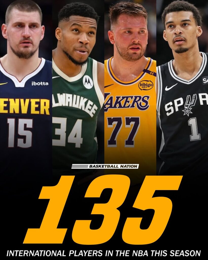 NBA international players record